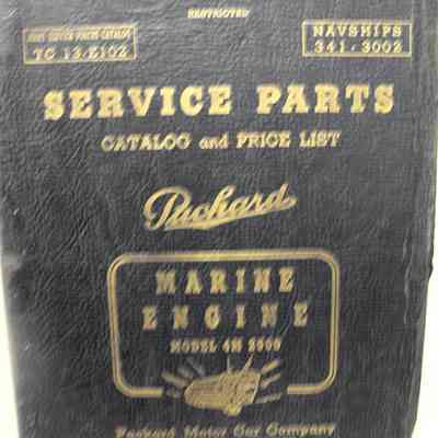 Service parts. Catalog and price list. Packard. Marine engine model 4M 2500. Types W1 - W17.