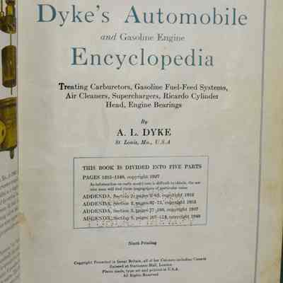 Supplement to Dyke's automobile and gasoline engine encyclopedia