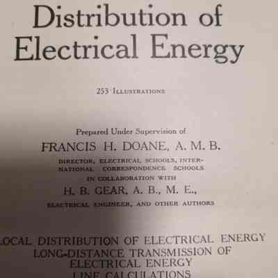Distribution of electrical energy.