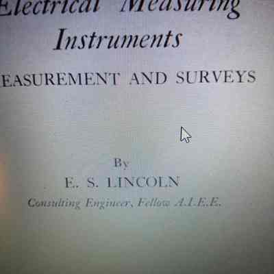 Electrical measuring instruments. Measurement and surveys.