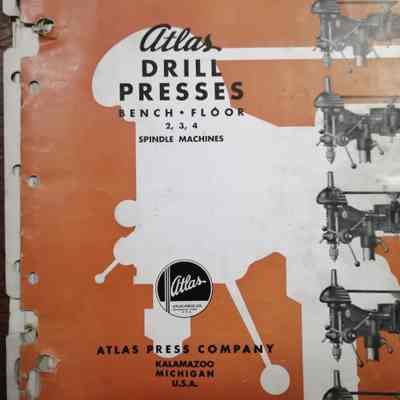 Atlas drill presses. Bench floor 2, 3. 4 spindle machines