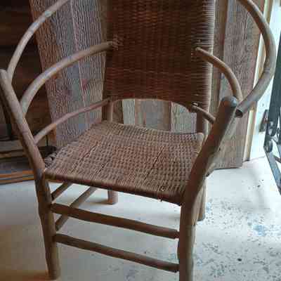 Wicker arm chair