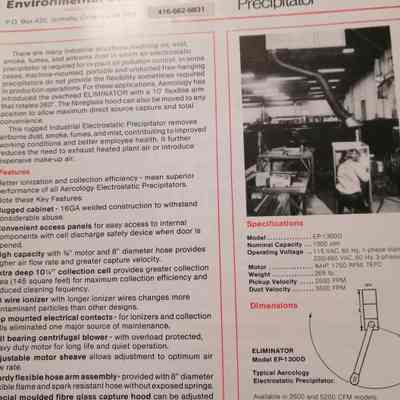 Overhead electrostatic precipitator