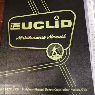 Euclid. Maintenance manual for model L-7. Front end loader. (1-QPM)