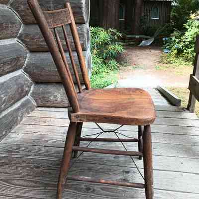 Wooden chairs, set of four