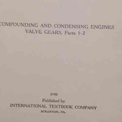 Compounding and condensing engines. Valve gears parts 1-2.