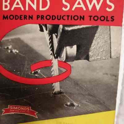 Metal cutting band saws. Modern production tools. Their care and use.