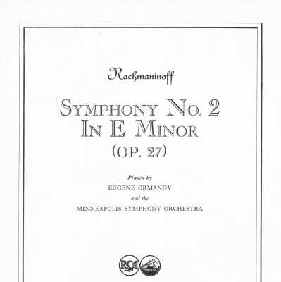 Insert - Victor M-239 Rachmaninoff Sym No 2