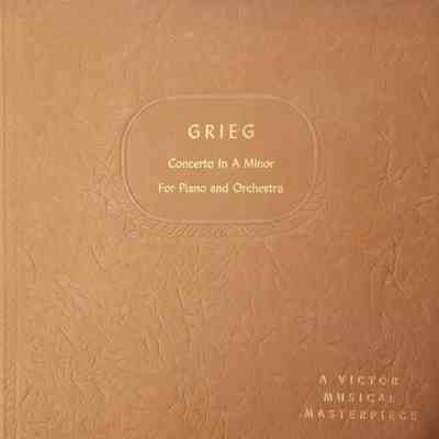 Album - 78rpm Record, Shellac - Grieg: Concerto In A Minor For Piano And Orchestra - Wilhelm Bachaus And The New Symphony Orchestra; John Barbirolli – 1940 - Victor Dm-204 - Victoria High School (2021)