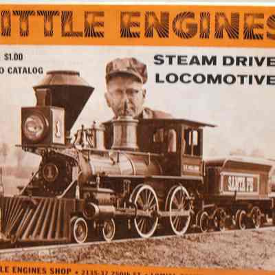 Little engines. Steam driven locomotives.