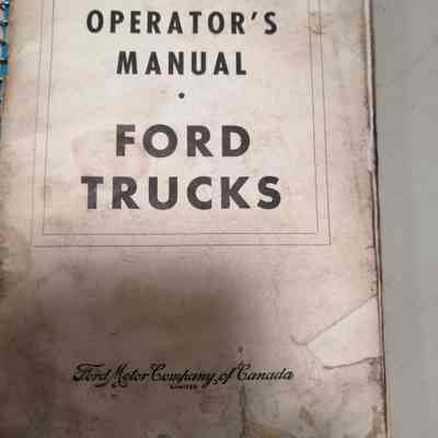 Operator's manual. Ford trucks