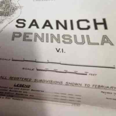 Saanich Peninsula 1921. MAP