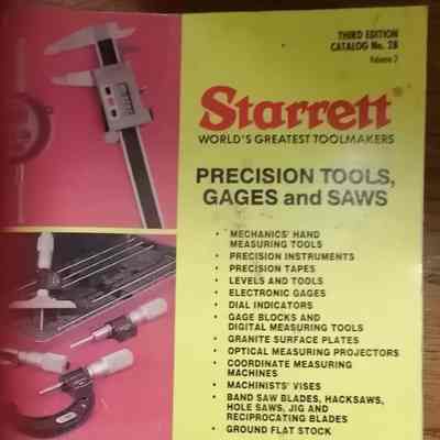Starrett precision tools. Gages and saws