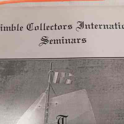 Thimble Collectors International. Variety of leaflets in 2 folders