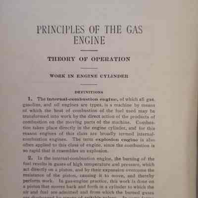 Principles of the gas engine