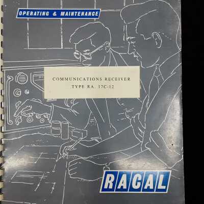 Communication receiver type RA 17C - 12. Operating and maintenance instructions