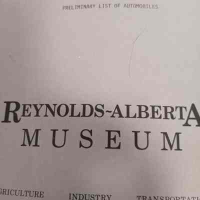 Preliminary list of automobiles