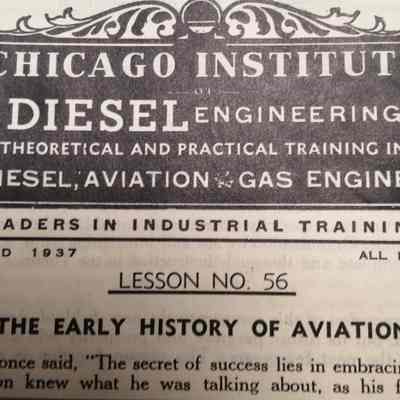 Early history of aviation.