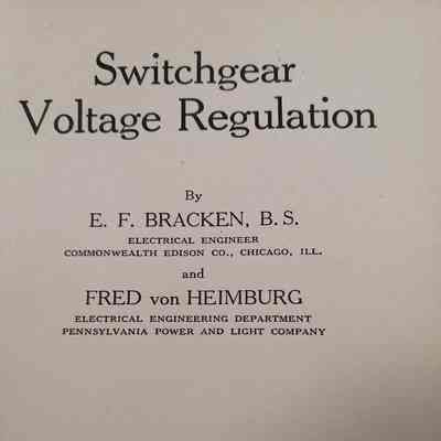Switchgear voltage regulation