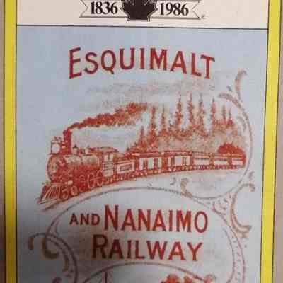 Trackside. Esquimalt and Nanaimo Railway Company