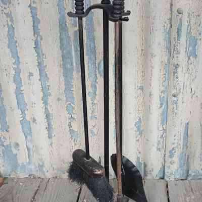 Fireplace tools and stand