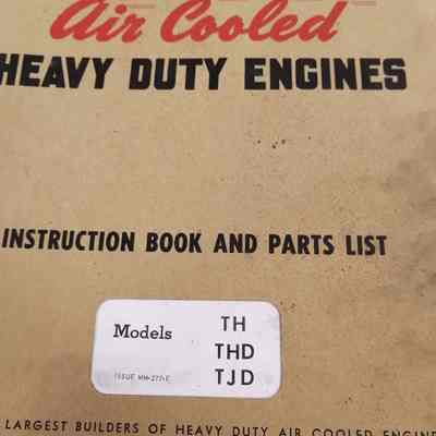 Wisconsin heavy duty engines. Models TH, THD, TJD
