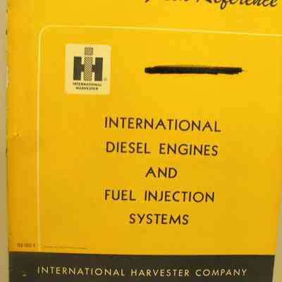 Serviceman's field reference. International diesel engines and fuel injection systems.