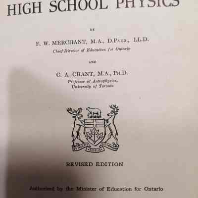 Ontario high school physics