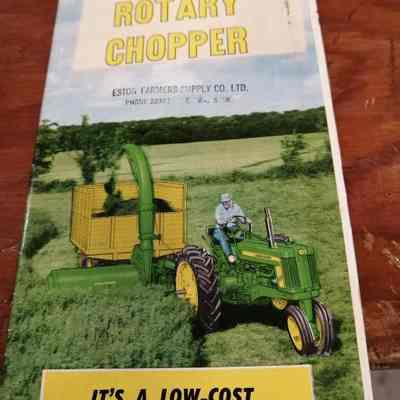 John Deere no.10 rotary chopper