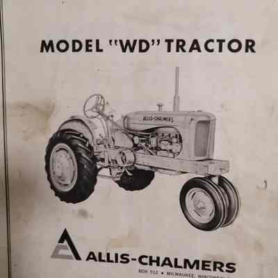 Operating instructions. Model "WD" tractor
