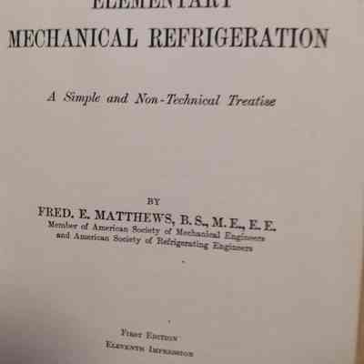 Elementary mechanical refrigeration