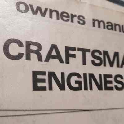 Craftsman engines. Owners manual