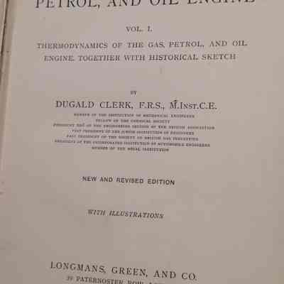 Gas, petrol and oil engine