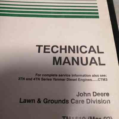John Deere. F1145 Front mower. Technical manual
