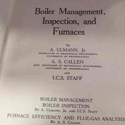 Boiler management, inspection, and furnaces.
