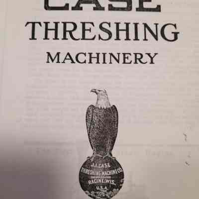 Case threshing machinery