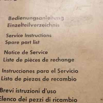 Farymann diesel. Service instructions. Spare parts list