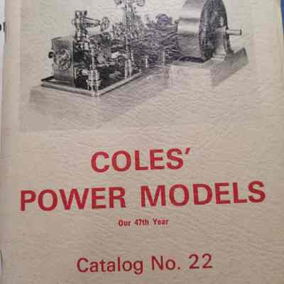 Coles' power models. Catalog No. 22.