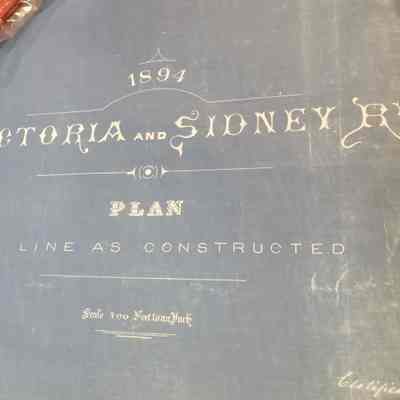 Victoria and Sidney. Plan of line construction