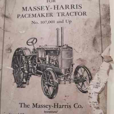 Repair parts list number 30 for Massey-Harris pacemaker tractor no 107,001 and up