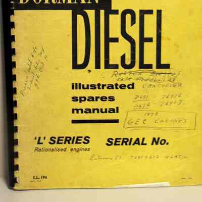 Dorman diesel illustrated spares manual. L series, rationalised engines