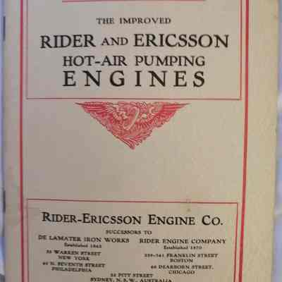 Improved Rider and Ericsson hot-air pumping engines