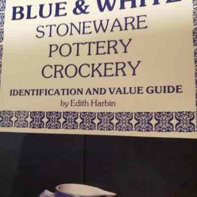 Blue and white stoneware