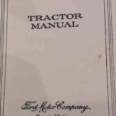 Fordson tractor manual