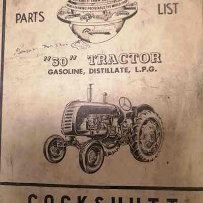 Cockshutt parts list