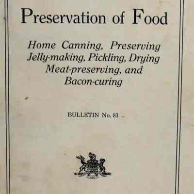 Preservation of food