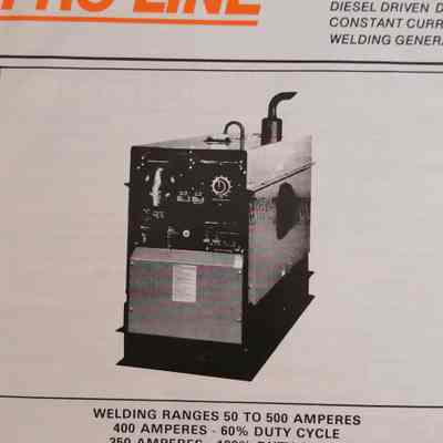 Proline ED-50, Diesel driven, constant current welding generator