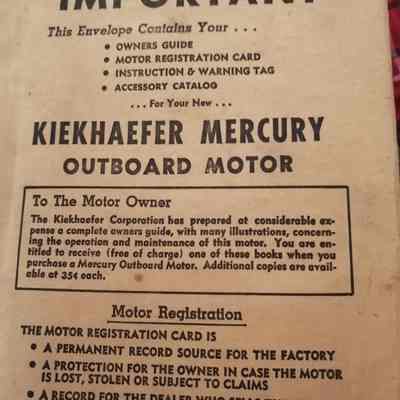 Kiekhaefer Mercury outboard motors