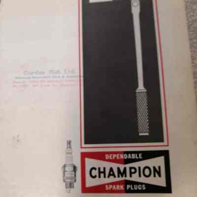 Dependable Champion spark plugs. Automotive service manual