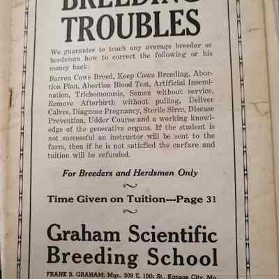 Breeding troubles.